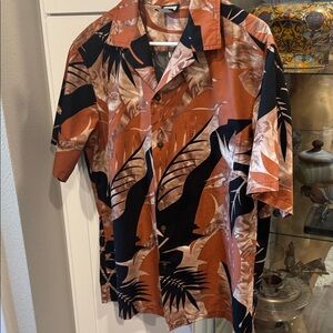 Men's Casual Button Down Shirt - Brown